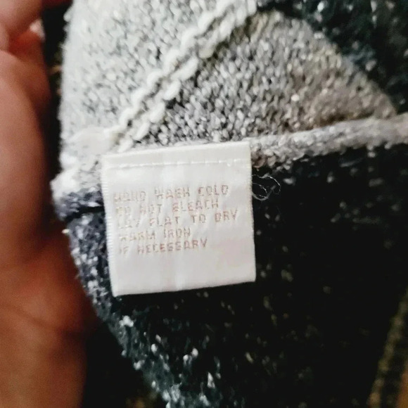 EP Pro Silk Wool Blend Golf Argyle Full Zip cardigan Black Heather Size … - Picture 9 of 9